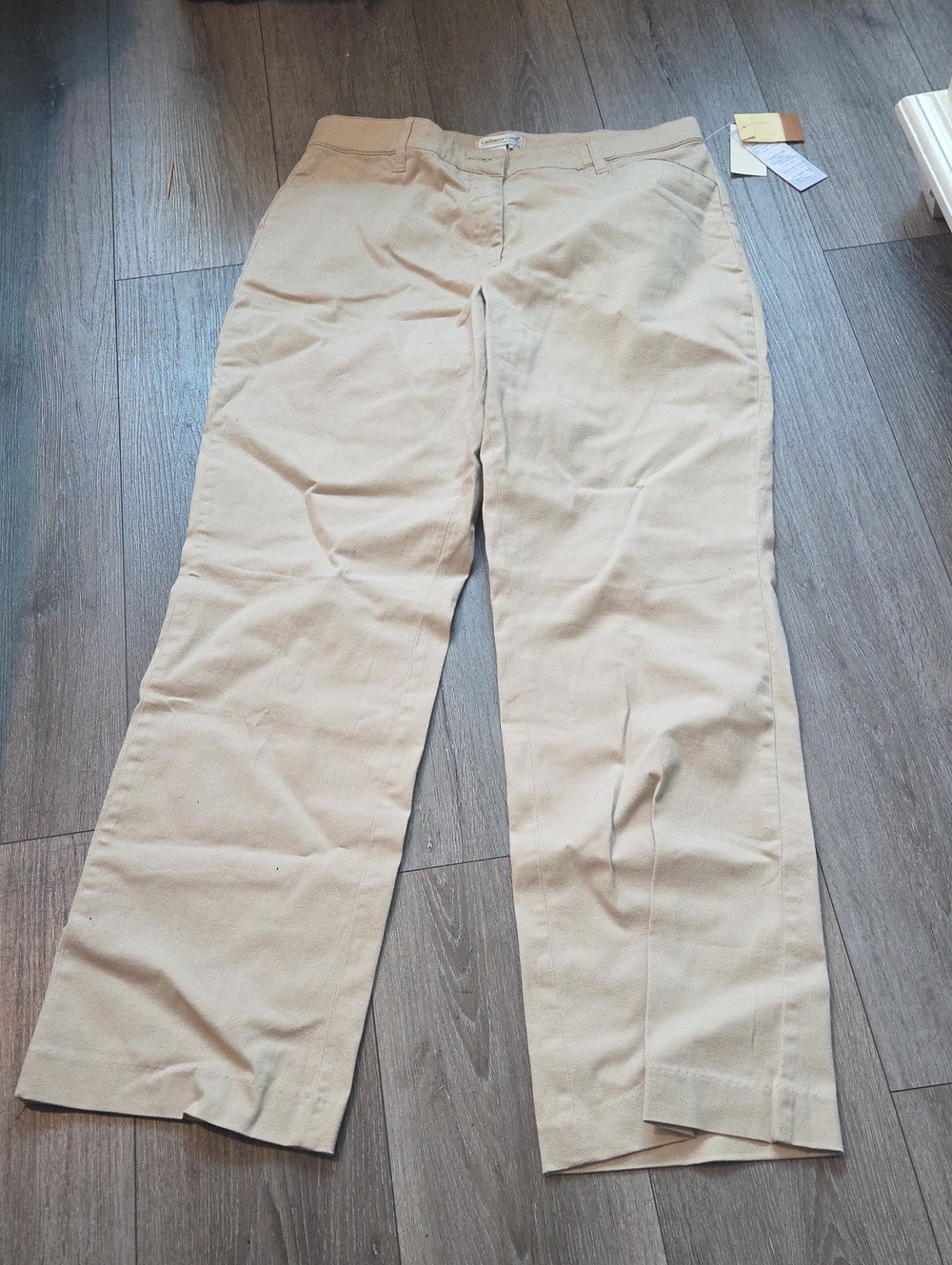 Coldwater Creek Khaki Wide-Leg Pants